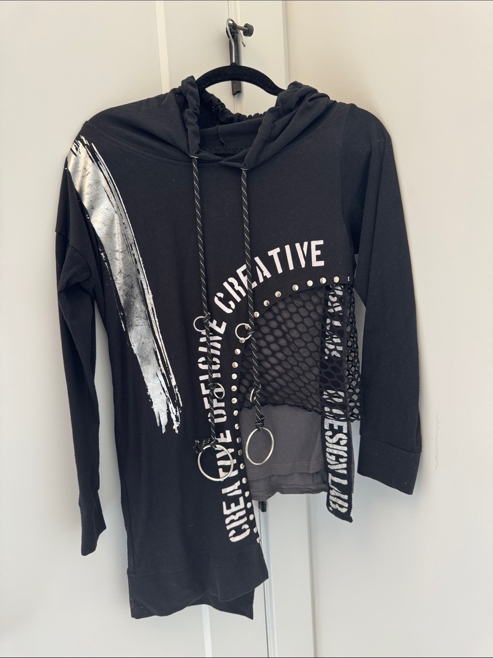 Black ladies funky hoodie